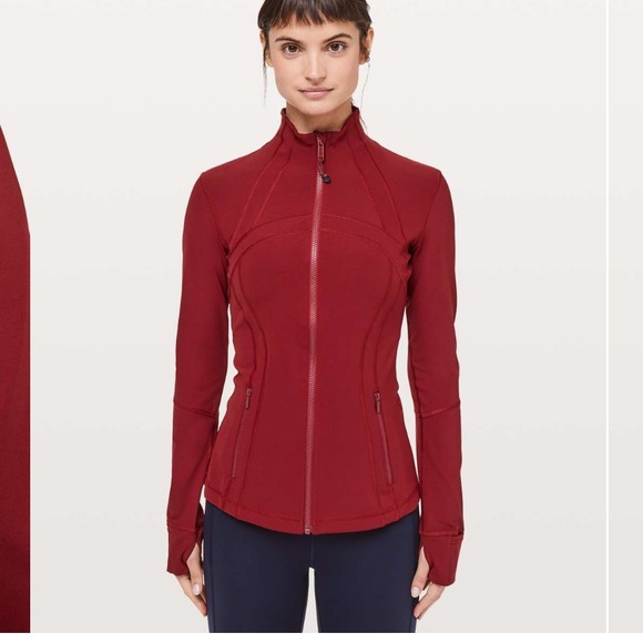 lululemon athletica Jackets & Blazers - Lululemon Define Jacket *Full-On Luxtreme Dark Sport Red EUC size 10 B0417